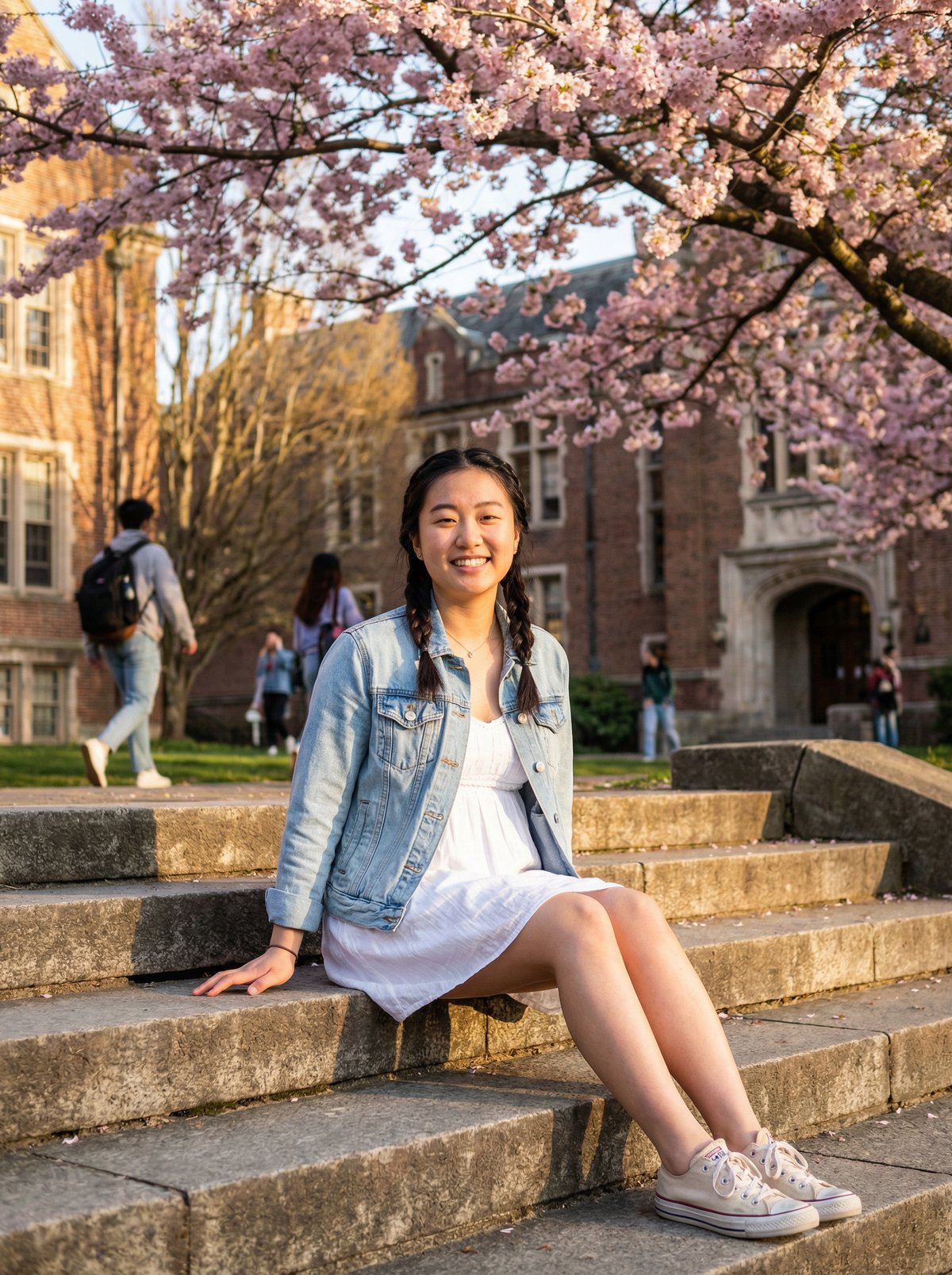 黄片传媒·黄片传媒·校园学生妹春日写真 | 樱花树下的青春记忆